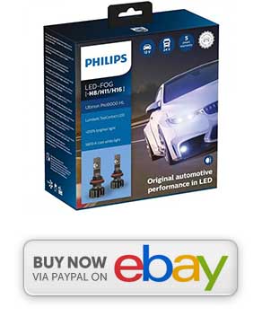 Philips Ultinon Pro9000 LED HIR2, Twin Headlight Bulbs
