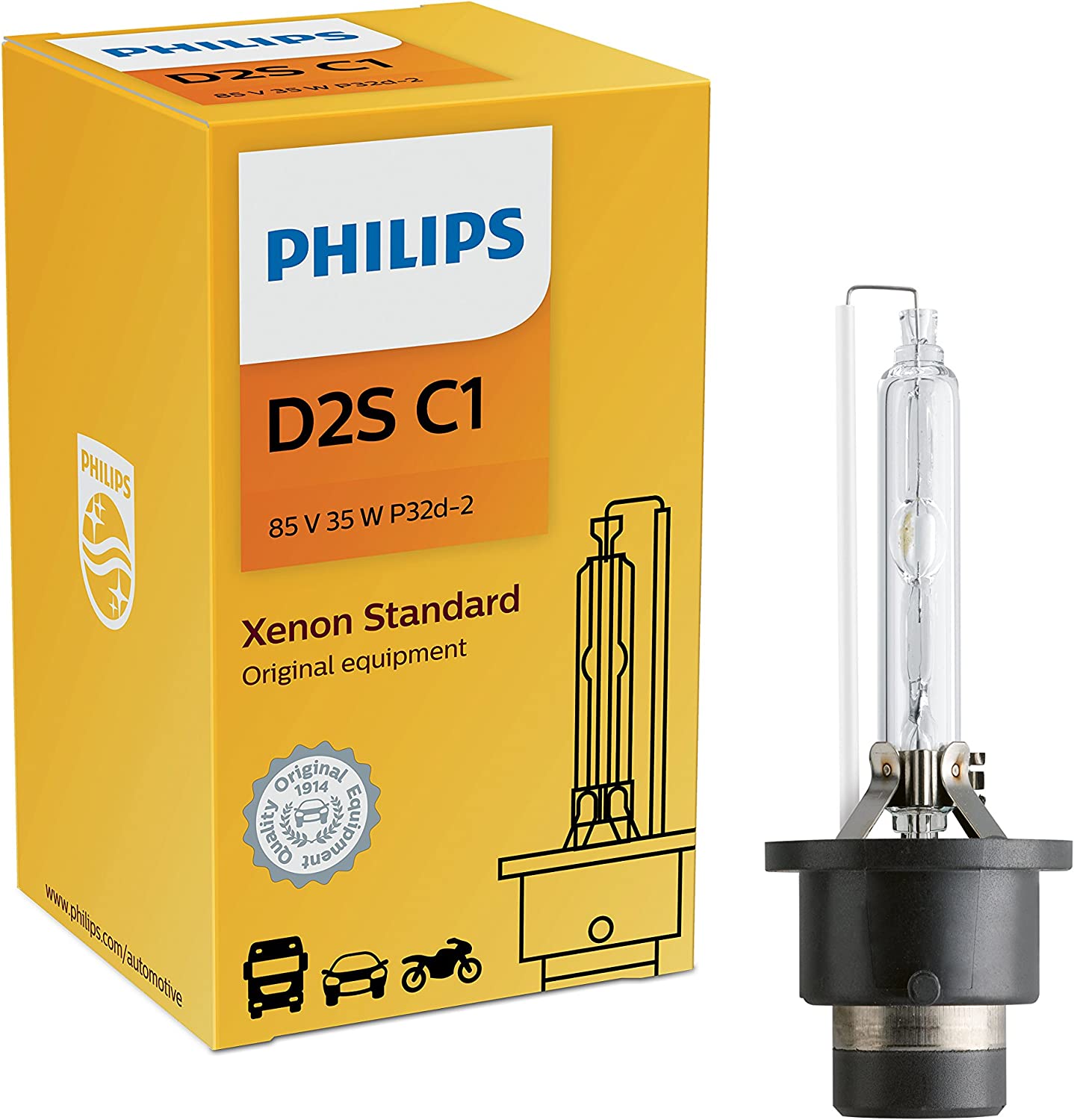 Philips White Vision Gen2 - HID/Xenon Replacement Bulbs (pair) – BRI Source