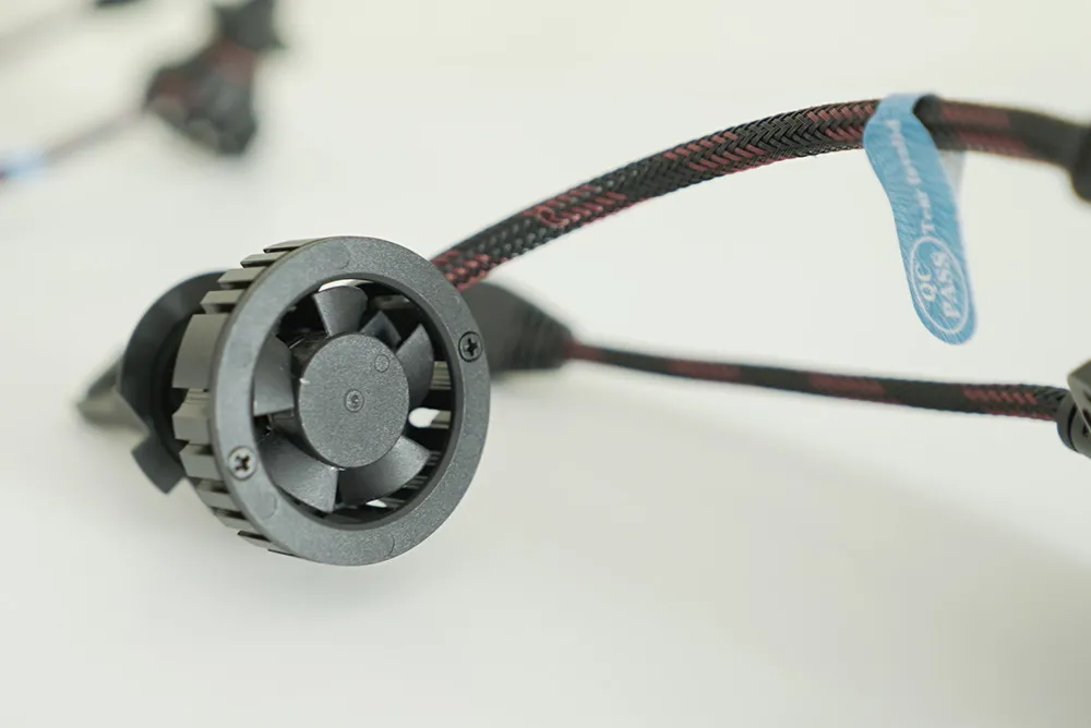 Nineo Gen II rear active-cooling fan photographed by BulbFacts
