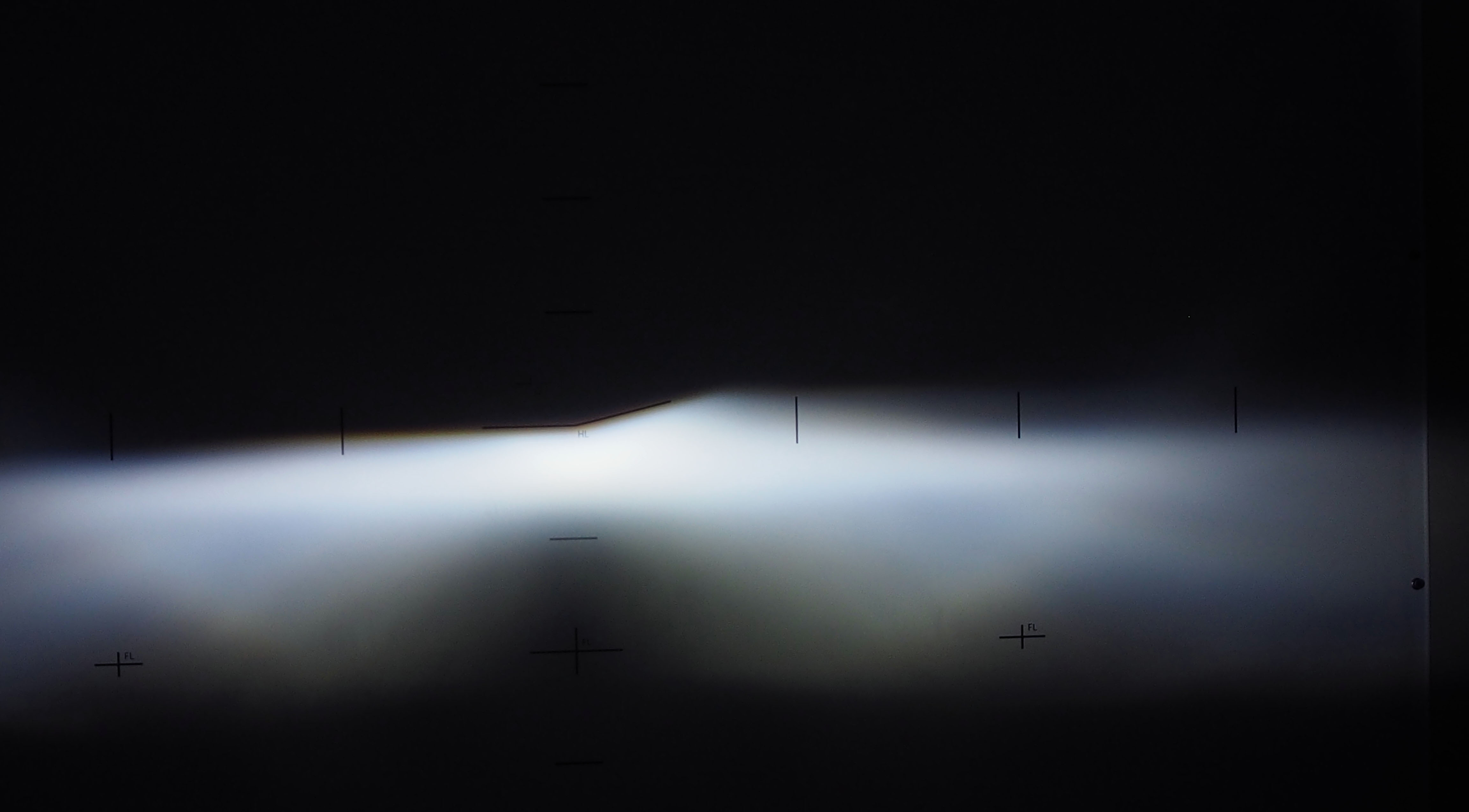 Nineo Gen II low beam in the BulbFacts projector reference housing