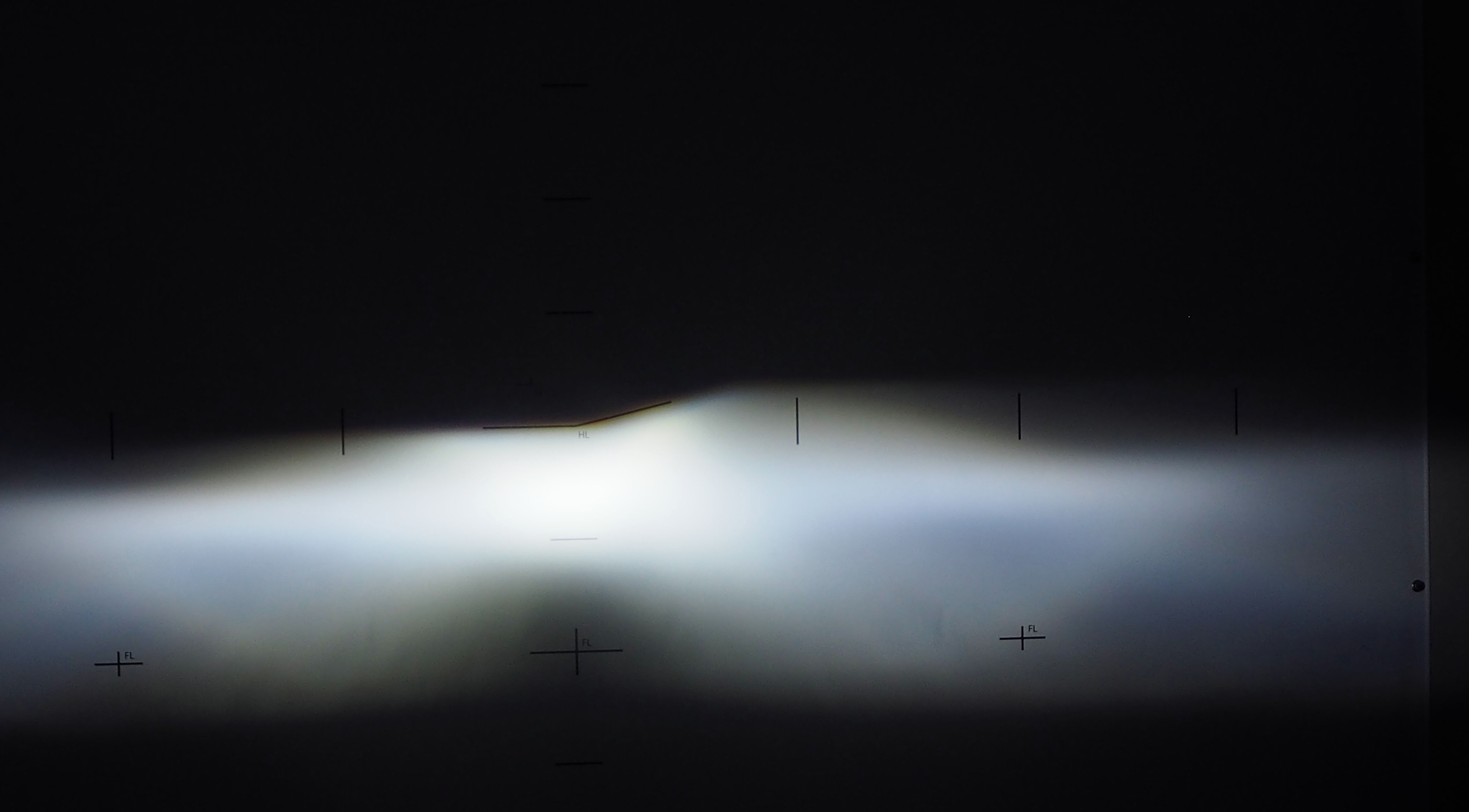 Boslla Bullet B4 white-mode low beam in the current BulbFacts projector reference housing